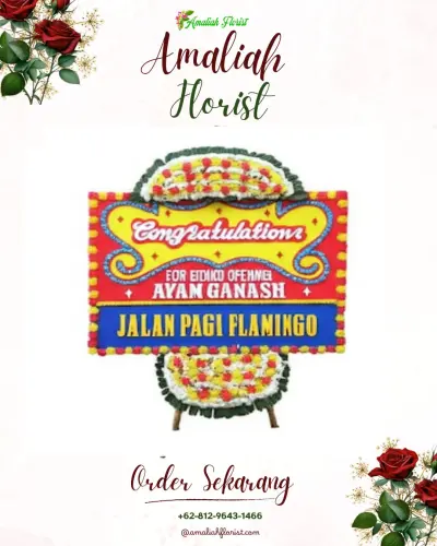 Bunga Papan Congratulation di Banjar Sugihan